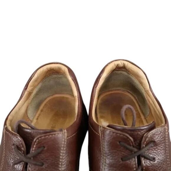 Johnston & Murphy Shoes Mens 10 Oxford Derby Casual Dress Leather Comfort Brown main image 5